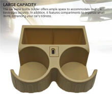 Beige Drink Holder for Patrol Y61 1997-2016 FYE727068 FYE727069 Water Cup Holder with PD Port Type C Connector