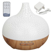 Ultraschall-Aroma-Diffusor mit farbigem Licht, feinem Nebel, 500 ml Fassungsvermögen und Fernbedienung