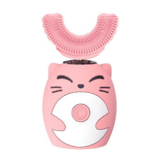 Brosse à dents électrique pour enfants en forme de U avec 3 modes