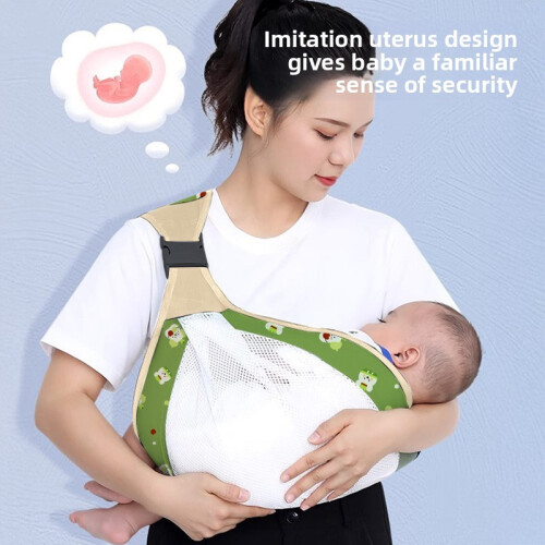(White Mesh)Baby Sling Carrier With Lightweight Fabric Versatile Carry Methods Infants For 2