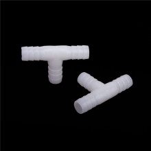 4pcs 12mm Plastic Equal Tee Connector Barbed Pipe Fitting Air/Water Hose Joiner