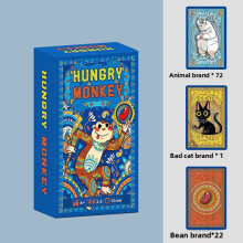(Dark Blue)Circus Flohcati Card Game Travel Friendly Party Games For Family And Friends