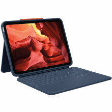 Logitech Rugged Combo 4 Touch Keyboard/Cover Case (Folio) for 27.7 cm (10.9") Apple iPad(10th Generation) iPad - Classic Blue