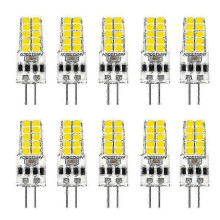 10 stuks G4 LED-lampen AC/DC 12V-24V 3W LED G4-lamp met 20 LED's, 360 stralingshoek, 2835smd, vervangt 30W halogeenlamp XC