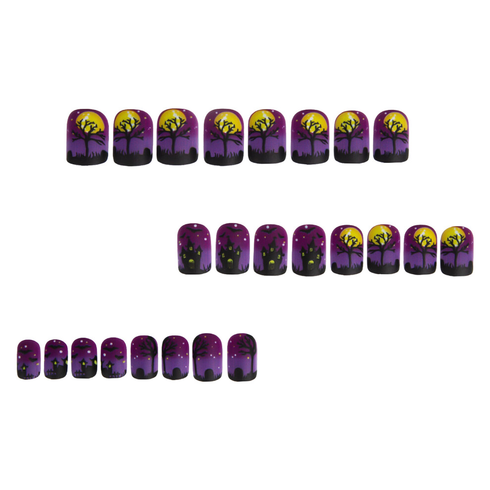 Reach-Tools Halloween Punk False Nails - 24Pcs Long Lasting Diy