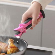 Heat-Resistant Silicone Tongs for Kitchen