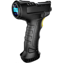 Ruční pumpa na pneumatiky 120W bezdrátový kompresor do auta s USB dobíjecím digitálním tlakoměrem a LED svítilnou