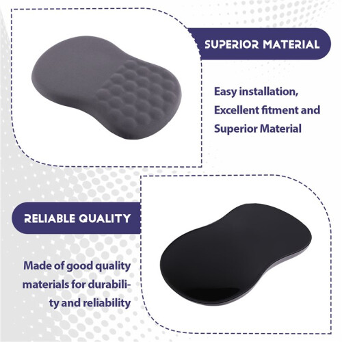 Mouse Pad with Wrist Rest, Slope Design Memory Foam Support, Non-Slip PU Base 2