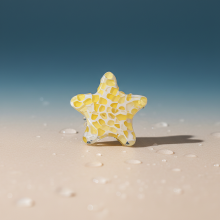 (Yellow) Eco-Friendly Mini Ocean Hair Clips