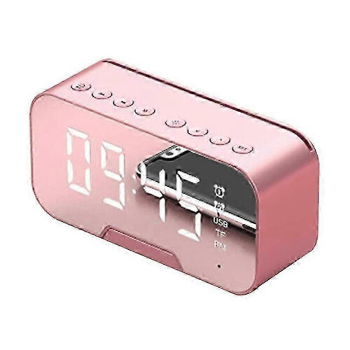 Bluetooth-luidspreker, draagbare LED-spiegel, digitale draadloze Bluetooth-luidspreker, wekker, multifunctioneel