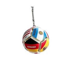 Sleutelhanger met voetbalvlaggen van over de hele wereld, 12 zijden met landvlaggen, stressverlichtende hanger, cadeau voor f