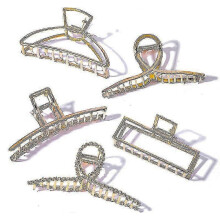 5 stuks haarklemmen voor dames, 10 cm, antislip, grote haarklemmen voor dik haar | Frans design, modieuze haaraccessoires