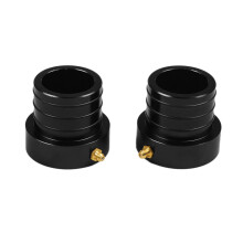Front Axle Tube Sealing Kit Front Inner Outer Axle Tube Seal Kit for JK TJ XY YJ (Black)