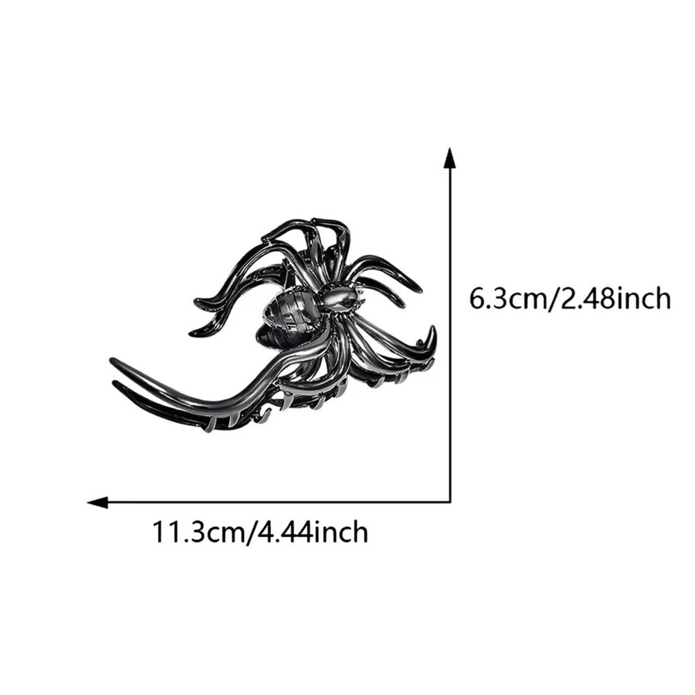 Reach-Tools (Gray, Spider) Halloween Spider Claw Hair Clip 50 Char