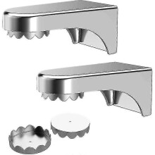 Jabonera magnética de acero inoxidable de 2 piezas, soporte de pared con 4 tapas para lavabo, cocina y baño.