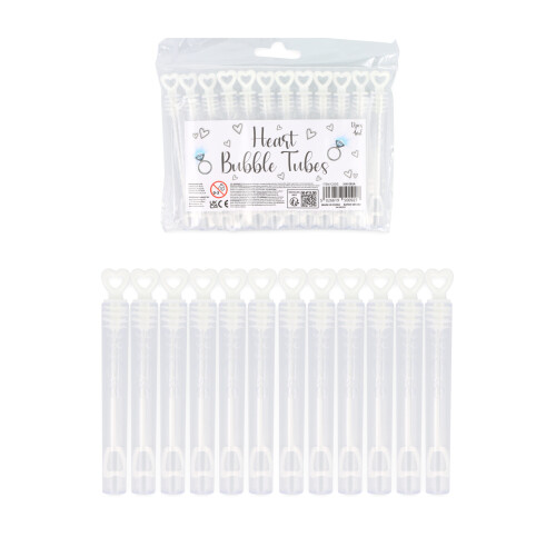 Wedding Heart Bubble Tubes Guest Favours 1