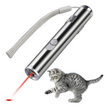 USB genopladeligt kæledyrslegetøj til kattetræning med laserpointer og LED-lommelygte - mxbc