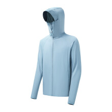 (Gray Blue,4XL)Mens And Womens Lightweight Uv Shield Outerwear With Ice Silk Fabric For Sports Adventure