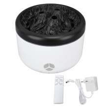 Flamme æterisk olie diffuser 500ml aroma diffuser aromaterapi diffuser tåge luftfugter med fjernbetjening til hjemmekont