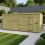 16 x 8 Pent Shed Tanalised (Single Door, No Windows) 1