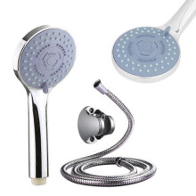 Nueva ducha de alta presión para baño con 5 modos, cabezal grande cromado y ahorro de agua.