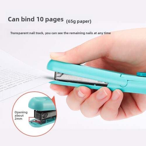 (NavyBlue)Mini Stapler Portable Light Duty Office Accessories For School And Use Home 2