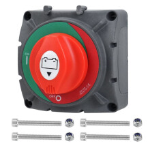 Batterietrennschalter, 12-24 V, 350 A, Hochstrom-Marine-Schalter für Wohnmobile, ATVs, UTVs, Boote, Schiffe, Yachten, LKWs