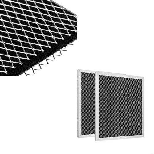 M6CB 2-Piece Range Hood Filter Set, Outdoor BBQ Range Hood Filter Extractor Filter 26.5x22cm 2PCS 1
