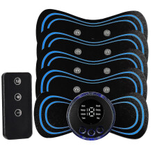 Portable Electric Neck Back Massager Ems Cervical Massage Patches Relief Pain