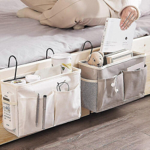 Multi-function Large Capacity Bedside Storage Hanging Bag Bed Table Basket Bedside Organizer Shelf Hanging Bag Ns2