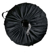 Oxford Cloth Waterproof Car Spare Tire Cover, All Black Dustproof Tire Protection Cover