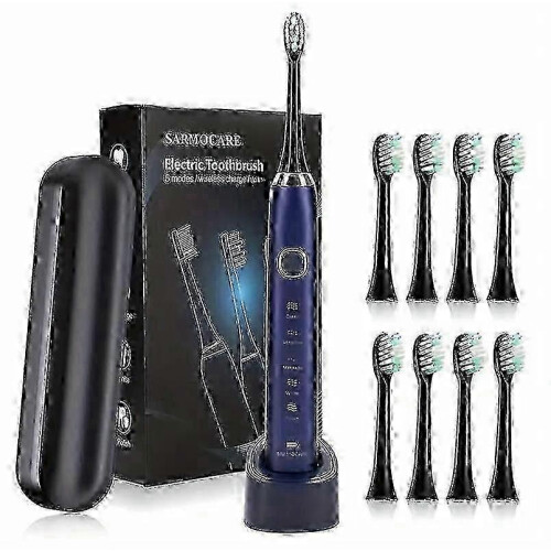 Sarmocare S100 Sonic Οδοντόβουρτσα USB Επαναφορτιζόμενη Αδιάβροχη με 8 Κεφαλ