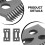 2 Pcs Ceramic Blade Ceramic Replacement Cutter ,28 Teeth Ceramic Clipper Blade Replacement Cutter 2-Hole Clipper,Black 5