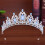 Bride Rhinestone Crown - Glittering Wedding Headband 7