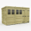 20 x 5 Pent Shed Tanalised (Double Door, With Windows) 2