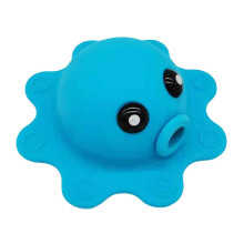 Copertura per scarico di troppo pieno della vasca da bagno, copertura per scarico a pavimento in silicone a forma di polpo, p