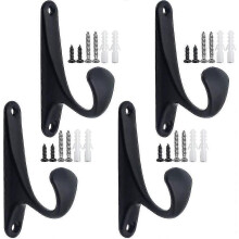 Set di 4 ganci metallici a vite per vestiti, asciugamani, zaini, lanterne