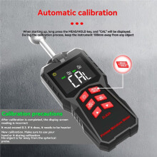 Pinless Moisture Meter Hygrometer Wood Wall Moisture Detector Digital Humidity Tester with Alarms LCD Display