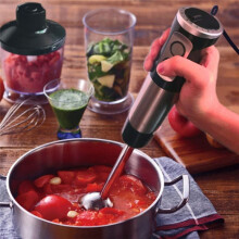 Immersion Hand Blender 5 In1 600W Electric Blender Handheld Stick Mixer Emulsion Blenders for Kitchen Smoothie US Plug