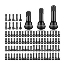 100 Stück TR412, TR413, TR414 Reifenventile, Gummi-Einrastventile, Schlauchlose Ventile, Passend für 0,453 Zoll Felgen