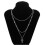 Collier pendentif croix multicouche en alliage d'argent 3