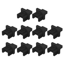 10 Stück RJ45-Schutzkappen, Staubschutzkappen, RJ45-Staubschutzstecker für Switches und Router