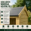 20 x 5 Pent Shed Tanalised (Single Door, With Windows) 12