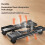 Adjustable Computer Host Bracket Mobile PC Holder Cart Computer Tower Stand Black 2