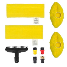 9PCS Steam Brush Nozzle Mop Cloths for SC1 SC2 SC3 SC5 Steam Vacuum Cleaner Replacement Parts