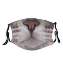 (Style 8)Animal Pattern Cotton Face Mask Washable Decorative Cover For Men Gift Women