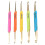 Double Hook Crochet Hook Set, TPR Soft Rubber Handle, Aluminum Knitting Needle Set 1