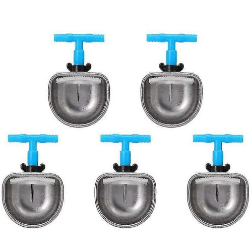 5Pcs Stainless Steel Automatic Rabbit Drinker Nipple Drinker Farm Livestock Drinking Water Accessor