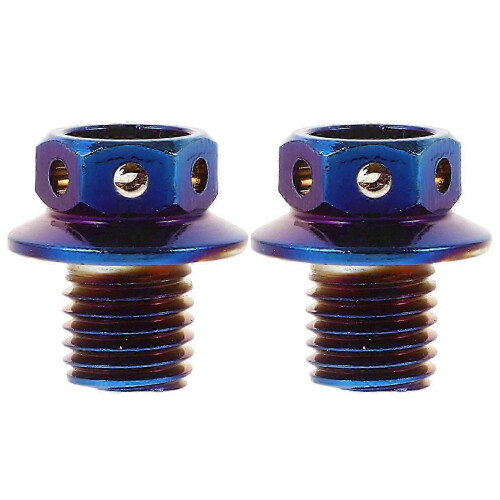2pcs Motorcycle Mirror Plug Screws Rearview Mirror Hole Replacement Screws