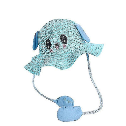 Cappello estivo da coniglietto per bambini con orecchie mobili